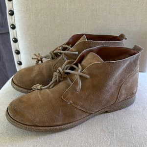Lucky Brand Women’s Eberline Suede Lace Up Chukka Booties Tan Size 7